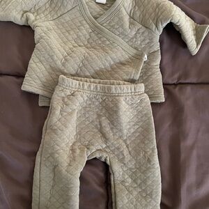 Quilted Khaki Baby Outfit